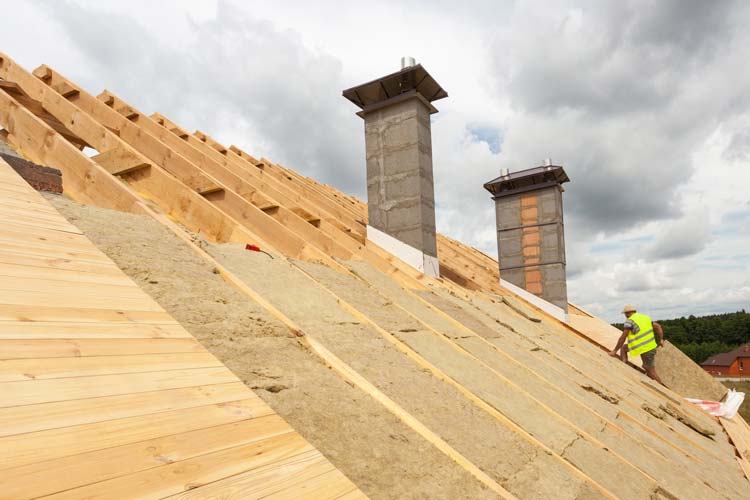 Dachdämmung Steinwolle