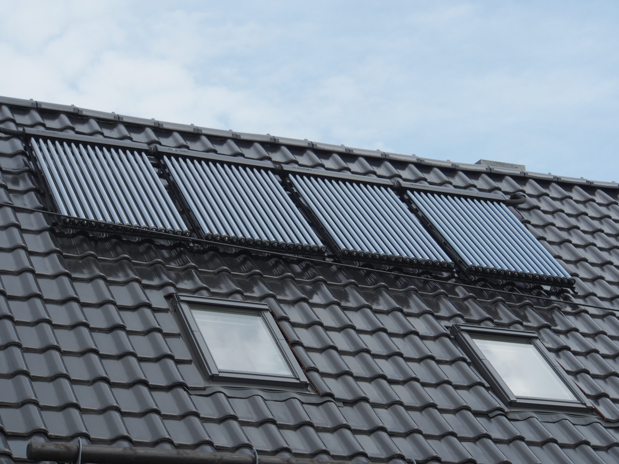 Solarthermieanlage auf dem Dach Solarthermieanlage auf dem Dach