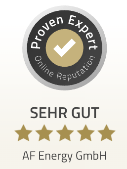 Siegel Sehr gut von ProvenExpert für AF Energy GmbH